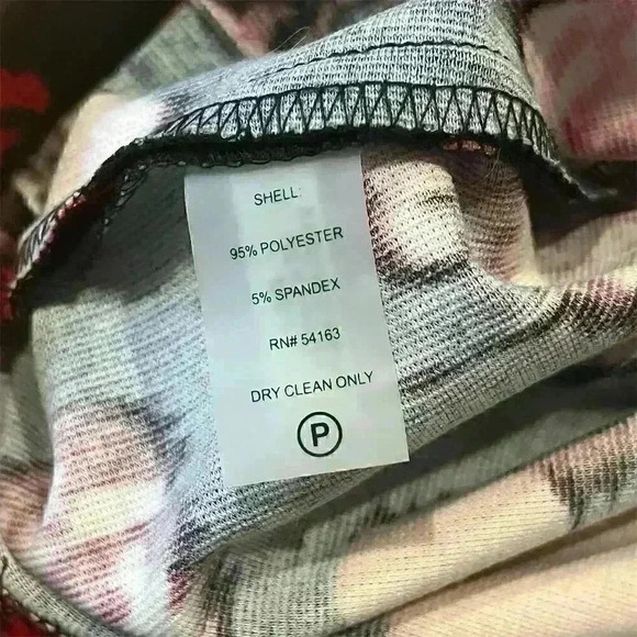 Tommy Hilfiger Women's Floral Shift Dress Red Short Sleeve Crew Neck Size 2 - Picture 4 of 6